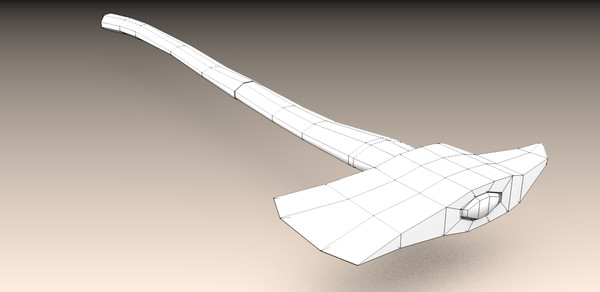 3d model firefighter axe - Firefighter axe by TotexArtz